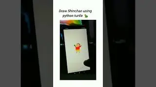 Draw Shinchan using python turtle #shorts