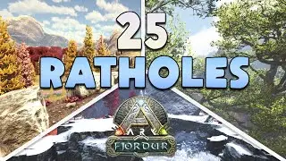 TOP 25 Fjordur Hidden Rathole Base Locations! ARK: Survival Evolved