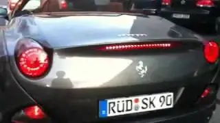 Ferrari California drive-by in Wiesbaden!!!