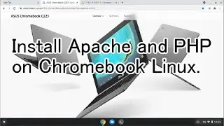 Install Apache and PHP on Chromebook Linux.