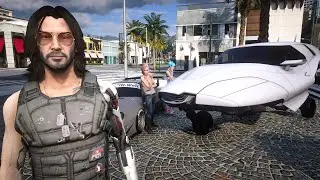 GTA V - Cyberpunk Hovercar (deluxo) Add-On Showcase | QuantV + NVE + NBVisual + 5Real on RTX™ 3090
