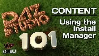 DAZ Studio 101: Using Install Manager