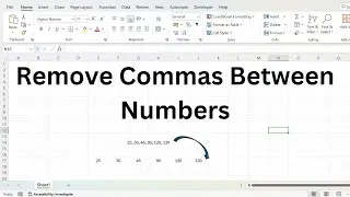 Remove Commas Between Numbers In Excel