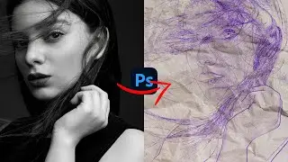 Portrait Draw Effects - Photoshop Short Tutorial