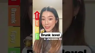 Levels of Drunkness in Japanese 🇯🇵 