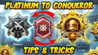 🥵 DAY-1 Platinum To Conqueror In BGMI C5S15 😍  HOW TO GET MORE PLUS | BGMI RANK PUSH TIPS AND TRICKS