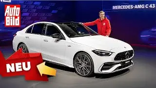 Mercedes-AMG C43 (2022) | Vier statt Sechs Zylinder, dafür mit E-Turbo | Sitzprobe mit Andreas Huber