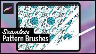 How to Make Seamless PATTERN BRUSHES in Procreate - MULTICOLOR!