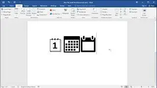 How to insert Calendar symbol in Word