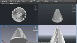 How to make IMPELLER  in AutoCAD 2016 | 3D modelling
