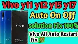 vivo 📲Y12/ y15/ y17 Mobile Automatic Restart problem Fixed Solve || 📲 💯 ✔️