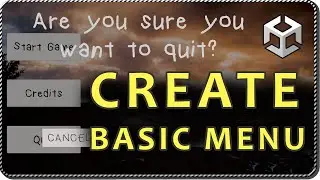 Creating a basic MAIN MENU in Unity - STEP-BY-STEP with chapters