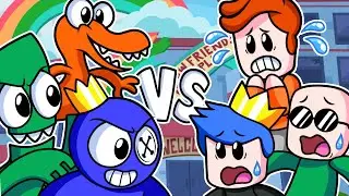 New Rainbow Friends VS Rainbow Friends Real Life🎤 FNF Rainbow Friends Animation