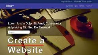 Make a Website using HTML and CSS | Create an Website with Modern Header