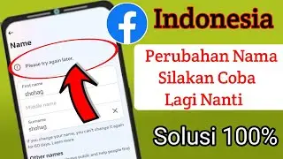 Masalah Ganti Nama Facebook, Coba Lagi Nanti