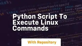 Python script to execute linux commands