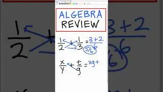 How to Add Fractions! Basic Math Review!