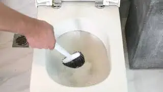 UBeesize Toilet Brush with Flexible Brush Head and Silicone Bristles