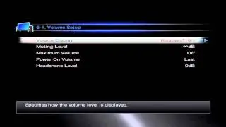 ONKYO AVR AV Home Cinema Receiver - Volume Setup