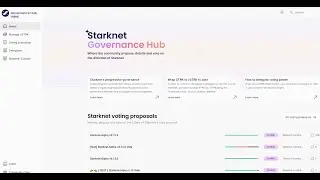 Как заделигировать голоса валидатору сети. Активности в сети Starknet.