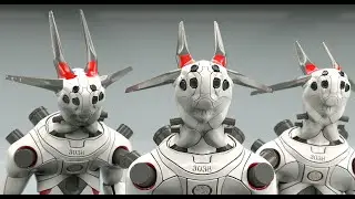 BUNNY-MECHA VRAY animation rendering in Rhino - DAY 7