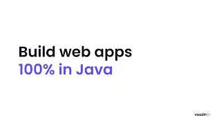 Vaadin Flow in 40 seconds ⚡️ Build web apps 100% in Java