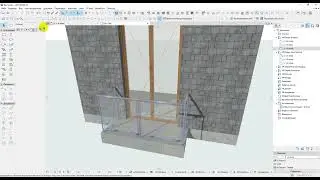 Ограждение балкона, перила ArchiCAD