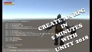 Create an RPG under 5 minutes with Unity 2018 - free source and art included