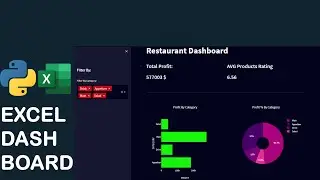 INTERACTIVE EXCEL DASHBOARD PYTHON STREAMLIT