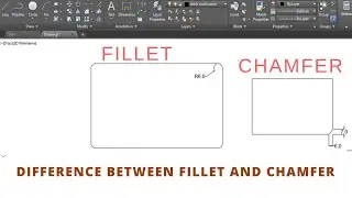 HOW TO USE THE FILLET AND CHAMFER COMMAND IN AUTOCAD