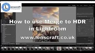 How to use Merge to HDR in Lightroom