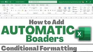 How to Add Automatic Boarders in Excel