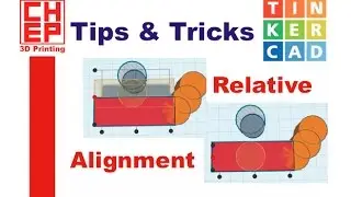 Tinkercad Tips and Tricks #4 - Relative Alignment using Align Tool