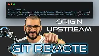 Git remote repository tutorial and with set-url origin upstream example 