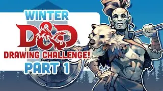 DRAWING A NEW DnD CHARACTER EVERY (other) DAY! DnDecember 2022 - Part 1