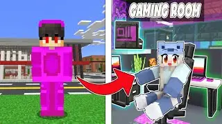 I Build a  Secret Gaming Room for my Friends in Minecraft!