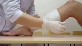 Давящая повязка на голень