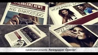 Newspaper Opener - After Effects Template