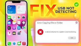 iPhone USB Not detecting | Error Copying File or Folder Windows 11/10