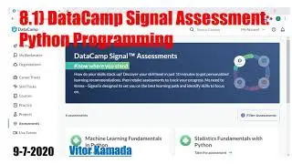 8.1) DataCamp Signal Assessment: Python Programming