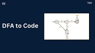 2.Convert DFA to C/C++ Code | DFA To Code Example 2 | Conversion to C/C++ Code | TOC