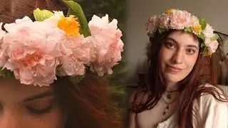 Tutorial CORONA DE FLORES DE PAPEL para la 🌷PRIMAVERA🌼