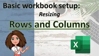 Excel for Beginners: RESIZING rows and columns - viewing your data in excel