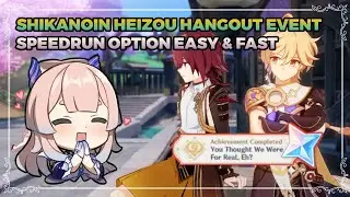 shikanoin heizou hangout event SPEEDRUN guide (EASY AND FAST)