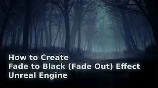 How to Create a Fade to Black (Fade Out) Effect in Unreal Engine - UE Beginner Tutorial