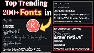 How To Add Custom Fonts In Kinemastere Font Kaise Add Kare | kinemaster fontinstaller