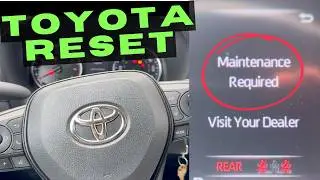 RESET Toyota Maintenance Required Light in 30 Seconds!