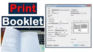 How to Booklet Print out both side on page | Booklet printing kaise kare | Print Booklet in pdf file