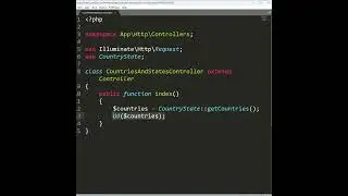 Laravel 11 - Get Countries and States