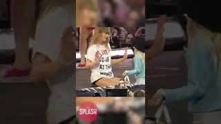 Taylor Swift Gifts A Young Fan Her Hat At Wembley Stadium